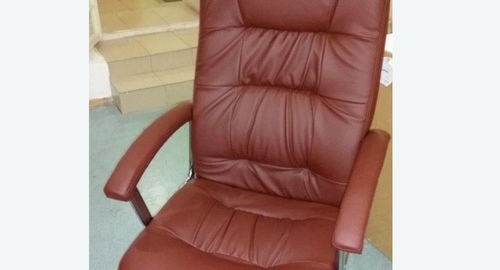 Обтяжка офисного кресла. Дегтярск