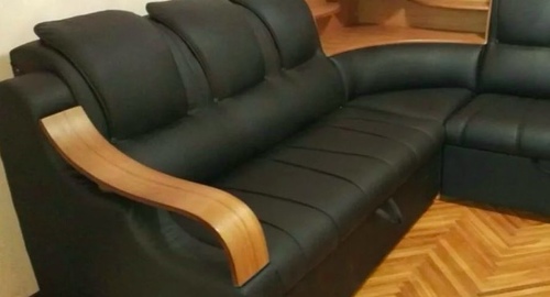 Перетяжка кожаного дивана. Дегтярск